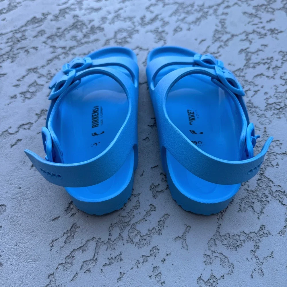 Birkenstock Milano EVA Kids Scuba Blue Sandals Size 33 L2 210 Waterproof